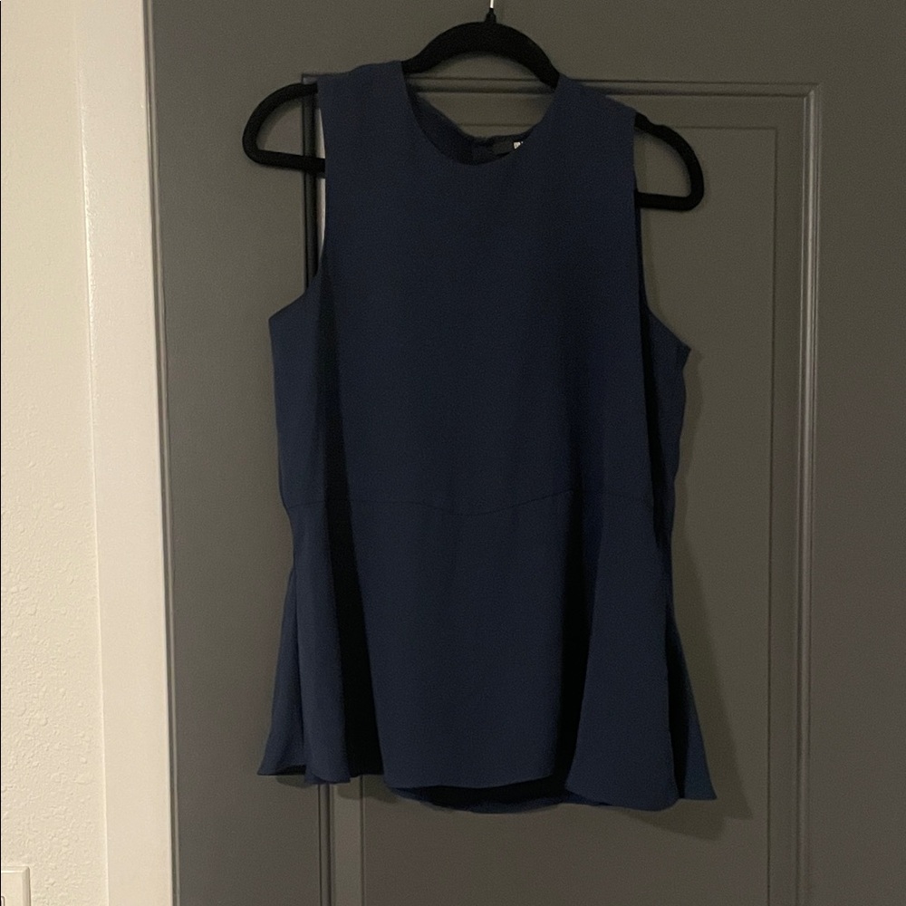 Uniqlo Dark Blue Sleeveless Blouse